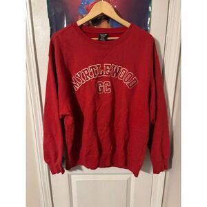 SDI Myrtlewoox Sweatshirt Mens XL Red Crewneck vintage  Golf Pullover